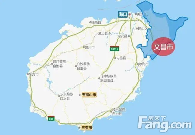 文昌市区位图