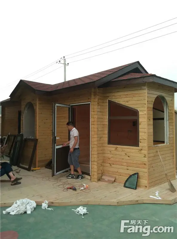 北京通州宋庄红衫溪谷幼儿园保安亭做得很有个