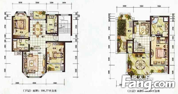 美兰湖颐景园别墅户型图