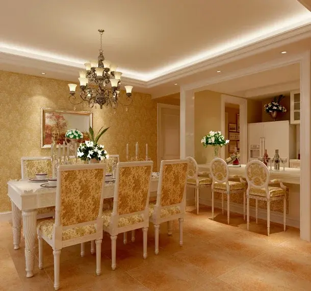 幸福湾-欧美风情-113.56平米三居室装修图片-武