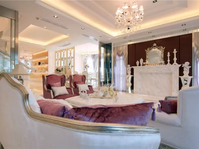 武汉61-90平米客厅装修样板间_武汉61-90平米