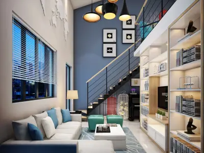 loft-35平米复式装修样板间