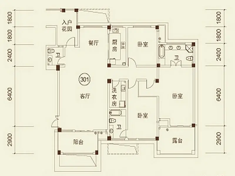 中信山语湖—简洁大方五居室