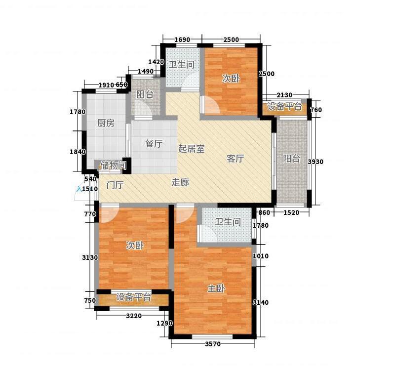 淮矿东方蓝海111平三室两厅两卫现代简约风格
