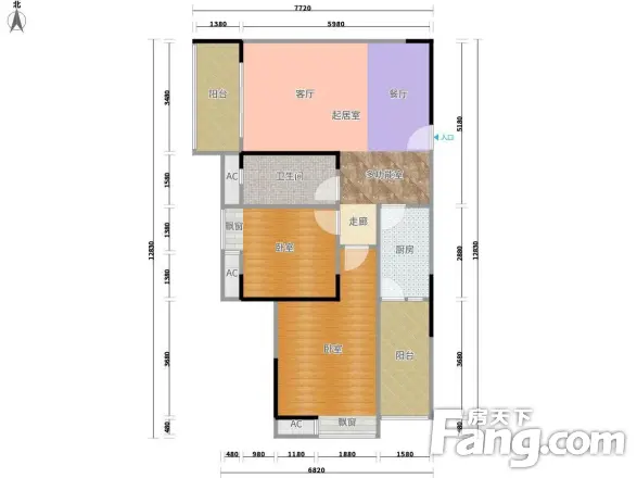 蔚蓝时光二期格外户型图