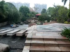 纯别墅小区 , 此房南北通透,中间半山边位,