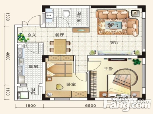 阳光100后海户型图
