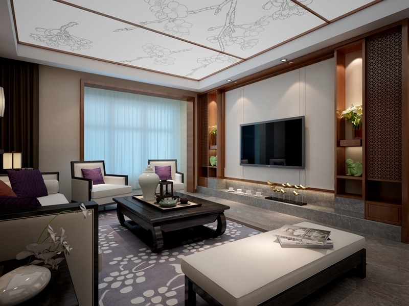 白桦林·明天138㎡新中式风格装饰设计