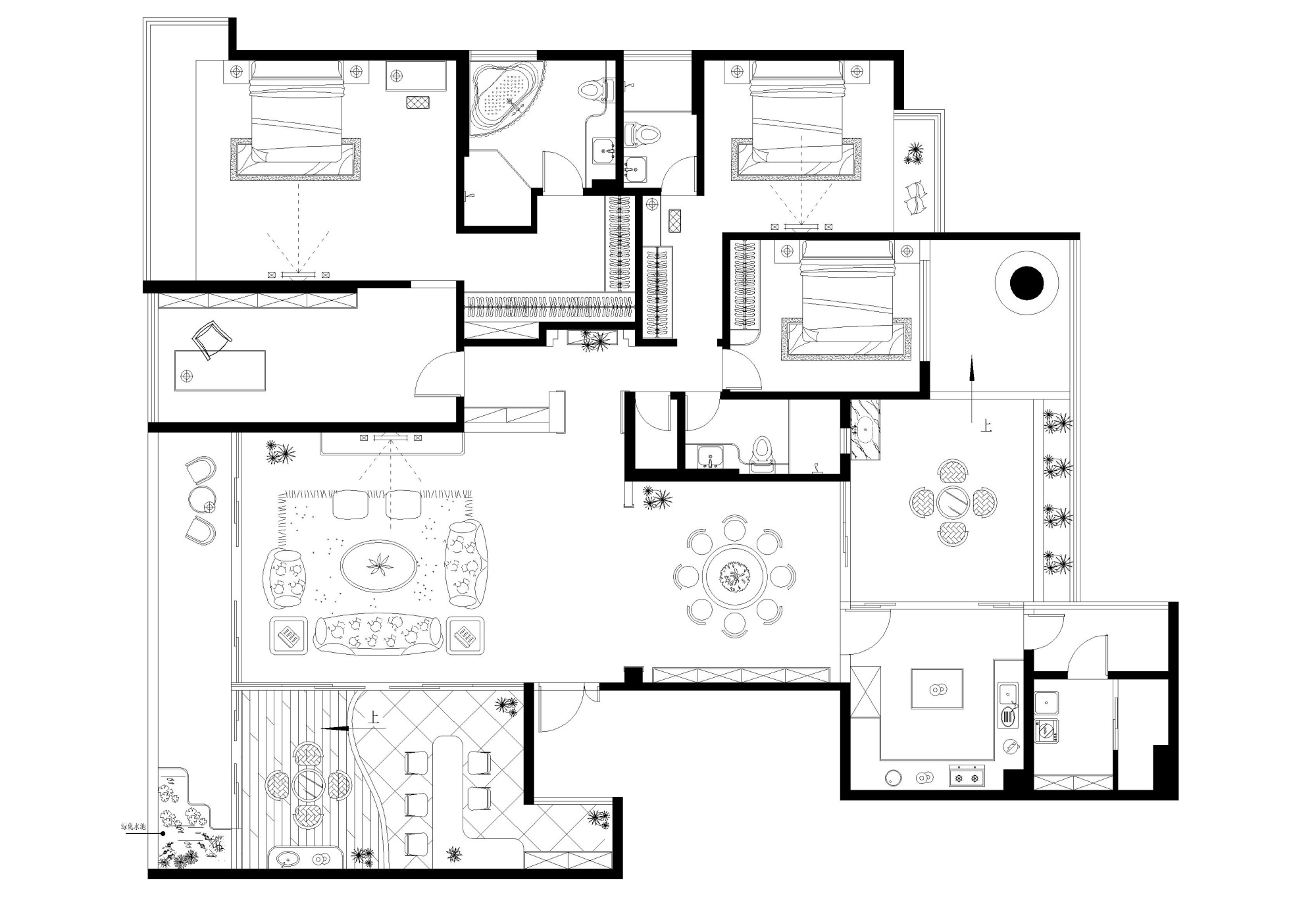 恒福新里程—现代欧式风格-四居室装修