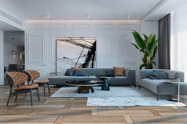 98平米三居室现代风格设计 适合年轻人的美家