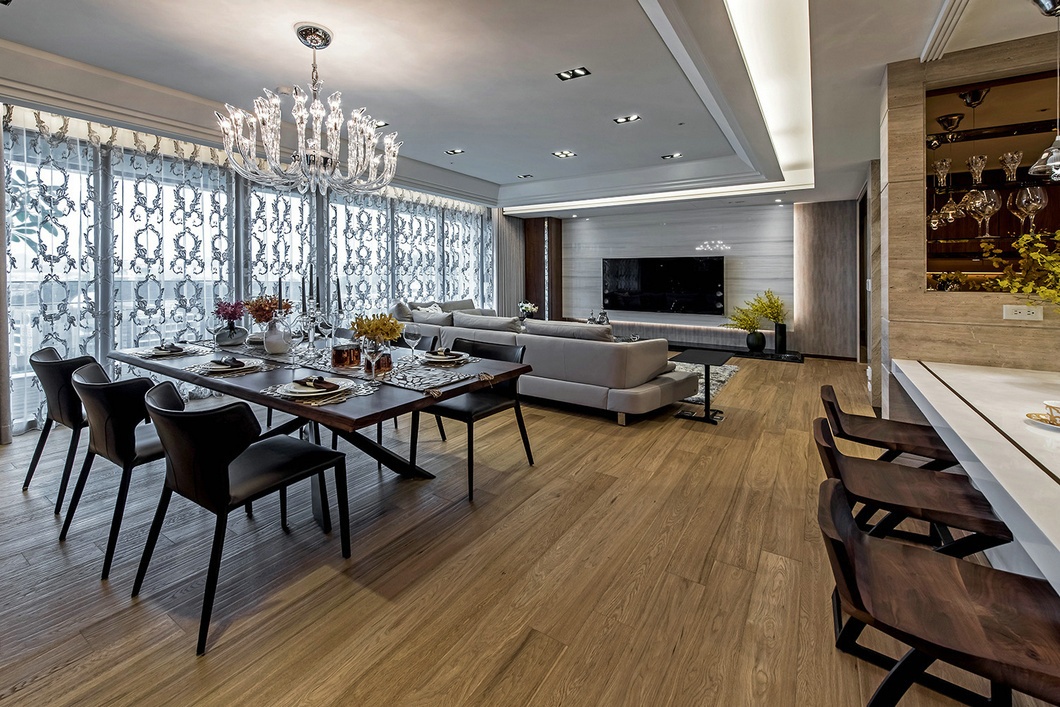 中德英伦世邦——四室二厅现代风格装修设计