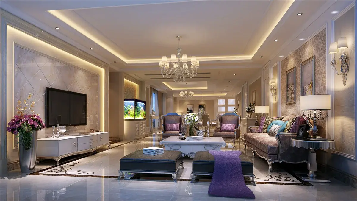 深圳简欧风格四居室装修样板间