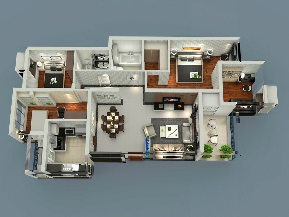 现代港式风格-三居室-112.7平米